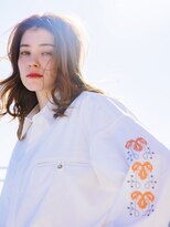 シロ 船橋(白silo) 鎖骨下ミディアム/外国人風/ウェービーヘア/ブラウンカラー