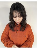 コフィー バイ メルト 吉祥寺(cofy by melt)&nbsp;【三ツ井】オリーブベージュカラー コテ巻き風パーマ 大人可愛い