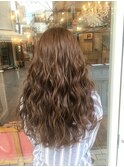 ロングウェーブ【ベージュ/パーマ/髪質改善/ロング】