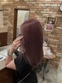 ヘアビータ 松前店(HAIR vita) ワンブリーチで作るラベンダーピンクです!!仕上がりも艶々に!!