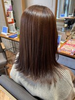 ヘアーショップ エヌアンドエー 越谷店(hair shop N&A)&nbsp;冬の艶カラー×レイヤーカット 髪質改善ケアトリートメント