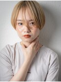 うざバングハイトーンカラー丸みショートマッシュt大宮10代20代