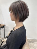 アフロート ルヴア(AFLOAT RUVUA)&nbsp;みねスタイル♪ 前下がり ひし形 ショートボブ 30代 40代 50代