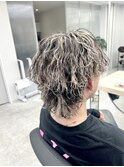 Surf curl parm × White highlight