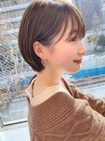 サンド 名古屋(sand)&nbsp;アプリコットオレンジくびれヘアハイライトカラー名古屋ショート