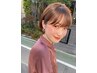 カット+前髪縮毛矯正　￥14300[銀座駅/ショート/ボブ/縮毛矯正] 