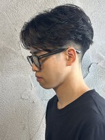 ニアウ 高崎店(Niau)&nbsp;メンズパーマニュアンスパーマセンターパート群馬高崎フェザー