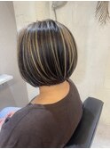 白髪ぼかしバレイヤージュ