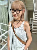 トレンチ(TRENCH)&nbsp;ベージュ　ダブルカラー　レイヤーカット