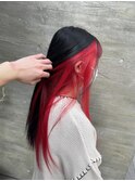 黒髪カタログ/クラゲヘアー/オリーブグレー/ラベンダー