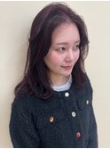 アップバング☆ゆるふわ無造作カールナチュラルブラウン