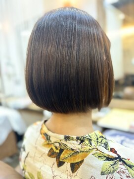 クオリア(QUALIA) 艶感ボブ×パサつきを抑えるプレミアムカラー/髪質改善 柏