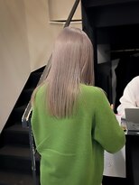 グラフ ヘアーズ ラボ graf hair's lab 地毛から1ブリーチグレージュ