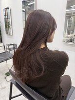 ディジョン(Dijon) 韓国顔まわりレイヤーカットグレージュオリーブベージュブラウン