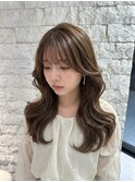【韓国風レイヤー×コテ巻き風パーマ】