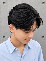 MEN'S SALON CLEAR homme 蕨【メンズサロン クリアオム 蕨】&nbsp;メンズ 韓国風コンマヘア センターパート 黒髪