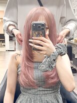 オズ 梅田店(OZ)&nbsp;ピンクベージュ/レイヤー/バージンレミーエクステ80枚