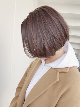 ルーファス 恵比寿 渋谷(Ruufus) ピンクアッシュの大人ボブ【Ruufus恵比寿渋谷】赤塚