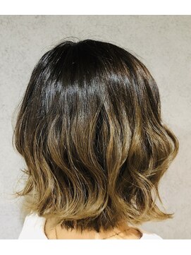 ヘアサロンエム 川越(HAIR SALON M) 外ハネボブ/アッシュブラウン/ネオウルフ/デザインカラー