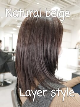 ピュア プレイス ラボ(PURE PLACE LABO) 【PURE PLACE×北島】 ナチュラルベージュ×ミディアムレイヤー