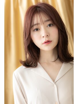 カバーヘア イヴ 戸頭店(COVER HAIR EVE) くせ毛風顔周りレイヤー外ハネミディアムTb3戸頭20代30代40代!