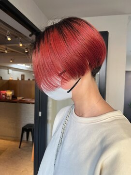 ブリック(BRICK.S) ハンサムショート× オレンジレッド