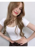 ●ハニーベージュ ハイレイヤーロング エクステ