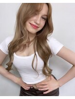 ヘアー アレス(hair ales)&nbsp;●ハニーベージュ ハイレイヤーロング エクステ