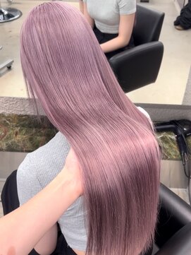 ペレ 栄店(PELE) 斜めバング/グレージュカラー/シルキーベージュ/栄/名駅