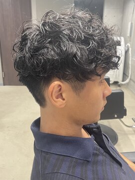 フイ 自由が丘(men's salon Hui) アップバング/メンズツーブロックマッシュ/束感ショート波巻き