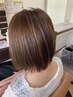 【髪質改善＆頭皮トリートメント】＋全体カラー(髪の長さショート)　￥12100