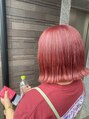 ラフィスヘアートゥルー 葛西店(La fith hair true) ハイブリーチから鮮やかなピンク