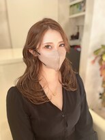 サンド 鹿児島中央(sand)&nbsp;黒髪/グレーベージュ/レイヤーロング/ミディアム[鹿児島中央駅]