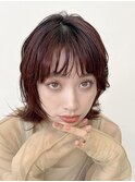 顔周りレイヤーカットグレージュカラーくびれボブショートカット