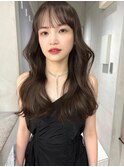 韓国ヘアイメチェンハッシュカット似合わせカットレッドブラウン