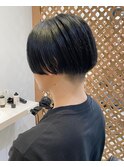メンズボブ/センターパート