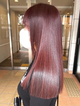 アーカイブ(archive) 【ブリーチ1回】艶のあるピンクブラウン♪♪