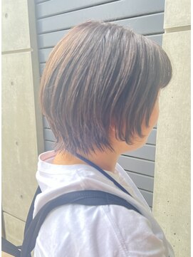 バディヘア ルーツ(BUDDY HAIR ROOTS) ショートウルフ×白髪染め【白髪ぼかし】
