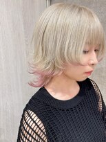 リアイス(Re:ICE)&nbsp;ホワイトミルクティーペールピンクエンドカラーウルフ