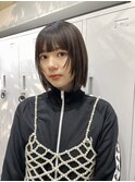 ◎切りっぱなしボブ縮毛矯正ミニボブストレートパーマ