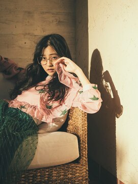 カバーヘア ブリス 上尾西口店(COVER HAIR bliss) 大人リラクシー黒髪ゆるふわ巻きロングウェーブtk上尾