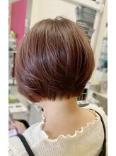 ビューティーサロン クレマン(Beauty salon a.cr'emant.) 脱白髪染め☆白髪ボカシオシャレハイライト♪ショートボブ