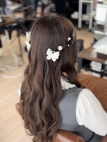 【高木美緒】お呼ばれヘア/ヘアセット/ハーフツイン