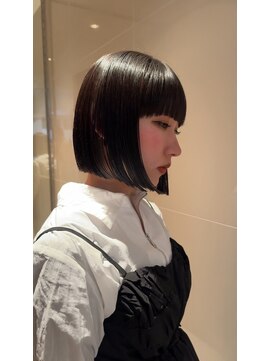 パーマ落としラボ ジェノバイアピッシュ(JENO by apish) 縮毛矯正×ボブ