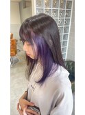 #インナーカラー#カラー#パープルカラー#ブリーチカラー