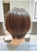 くびれショート/大人ショート/小顔効果/美シルエット/根元染め