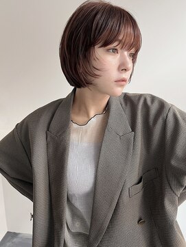 シュク 高円寺(SYUK) ボブ/ショート/髪質改善/ピンクブラウン/艶【SYUK高円寺】kanna