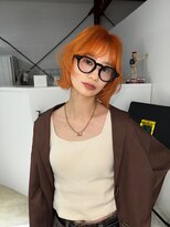 ブリックマウントヘアメイク(Blic mt hair make)&nbsp;ボブ＋オレンジカラー