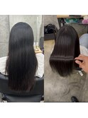 #髪質改善#縮毛矯正#美髪矯正 before/after