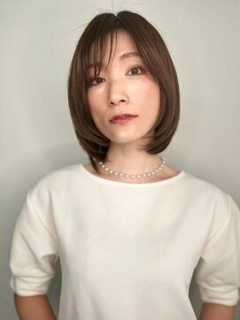 カバーヘア 上尾西口店(COVER HAIR) 斜めバングワンカールストレートミディアムp1上尾20代30代40代